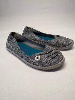 Blowfish Malibu Grey Marled Fabric Ballet Flats - Size 8.5